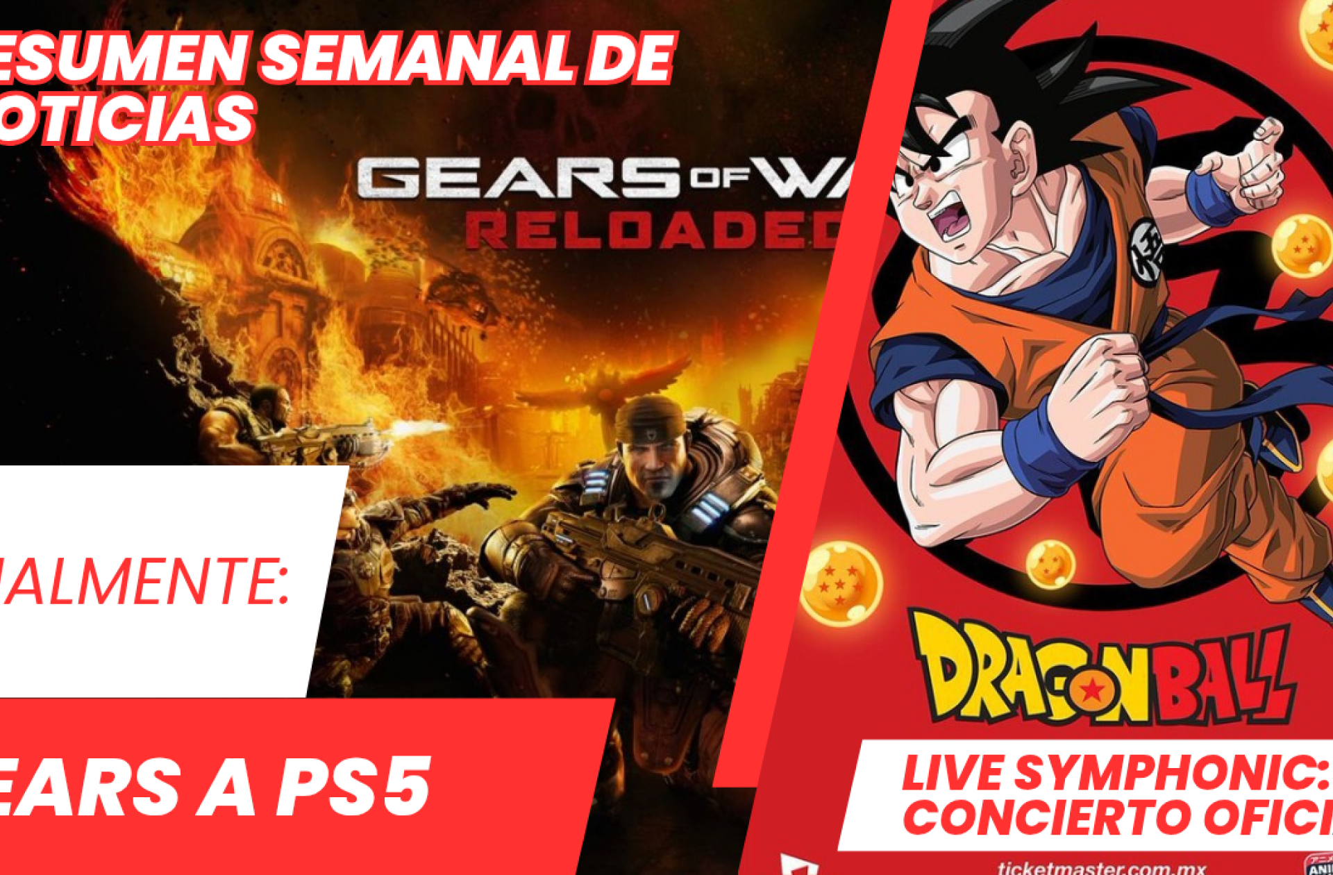 Kimetsu no Yaiba, Gears of Wars en Playstation, Dragon Ball Live Symphonic, esto y más en nuestro resumen semanal 